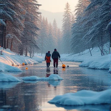 На Лене лёд, мороз играет,