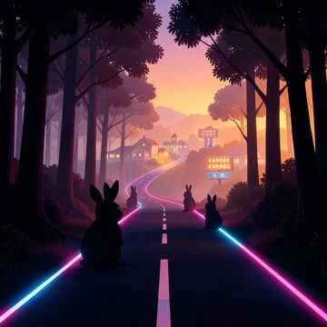 The road to rabbit town
