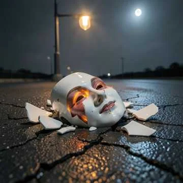 Ночь. Улица. Фонарь... разбит.