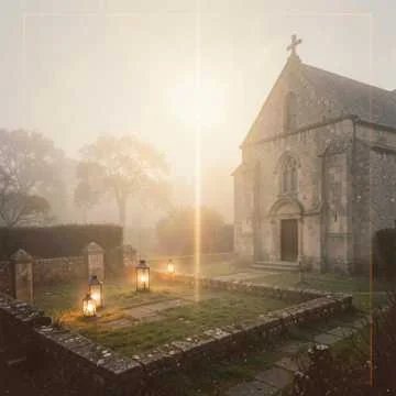 Город в тумане, заброшенный сад,