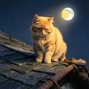Кот на крыше орёт дурниной
