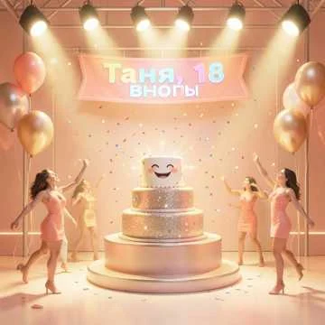 У Танюши юбилей… ей снова 18. Заводная, веселушка, хохотушка.