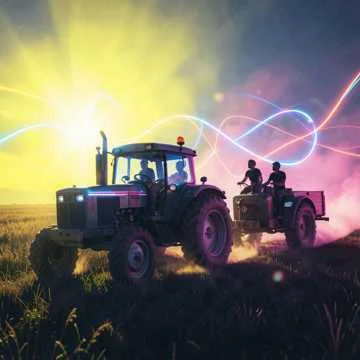 У Никиты трактор рычит,