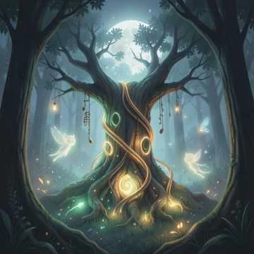 Deep in the magical forest