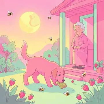 Солнце светит. Шмели опыляют цветки. Земляничка, растёт во всей своей красе. И…
