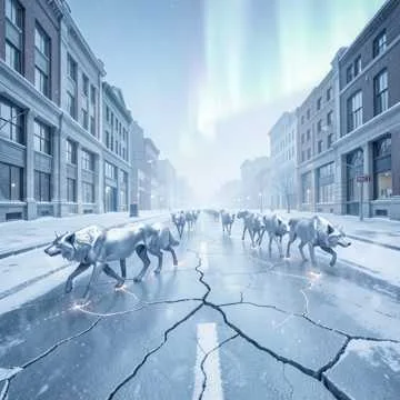 Мы шли по льду, не глядя вниз,
