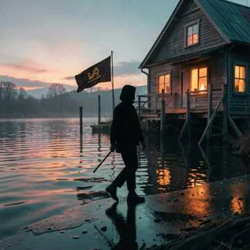 Тихий вечер на реке,