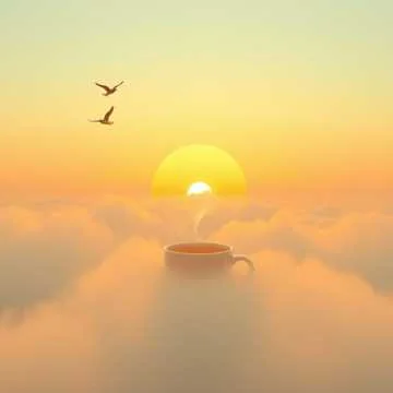 Sunrise creeping golden light