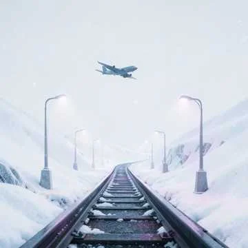 Ветер режет металл самолета