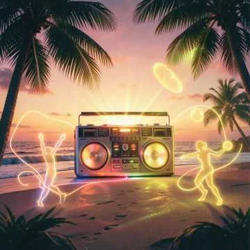Catchy summer anthem, energetic and trendy, bright synths, tropical house beat,…