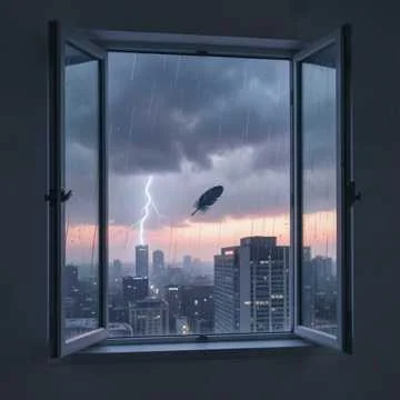 А может быть порывом ветра,