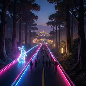 The road to rabbit town