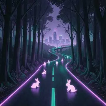 The road to rabbit town