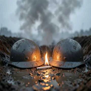 Там, где небо в дыму и дрожит горизонт,