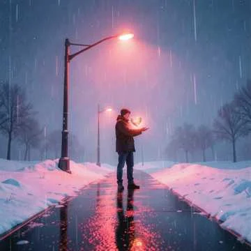 Февраль за окном снег летит белый