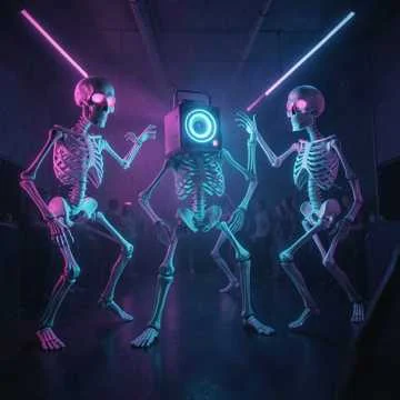 Aaahhh, dancing on bones, eeeeee dead souls,