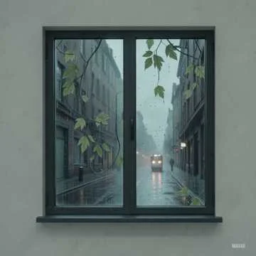 На подоконнике дождь