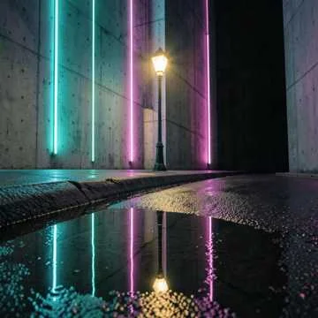 Streetlights hummin a low down tune