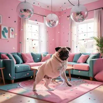 Мопс сидит мечтает,