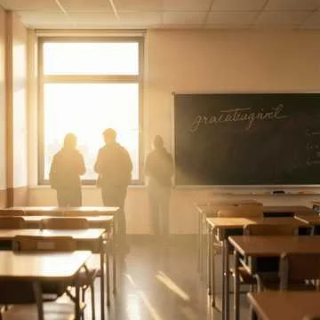 Звучит звонок, и сердце замирает,