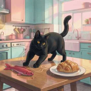 Есть в доме чёрный комочек,
