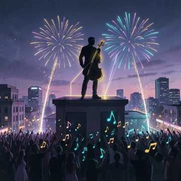 В шумной толпЕ на Дне гОрода в парке