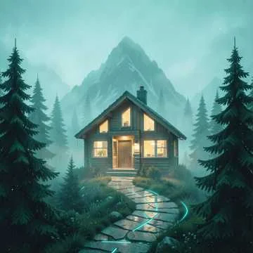 На горное любимый наш дом