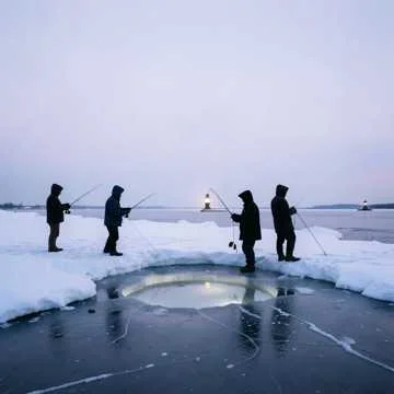 На Лене утром ледяном