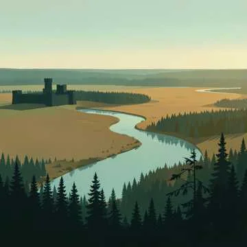 Степь широкая, лес густой,