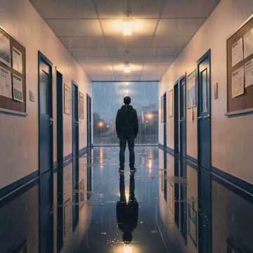 Смотрю на пустые парты, в тишине отражается свет,