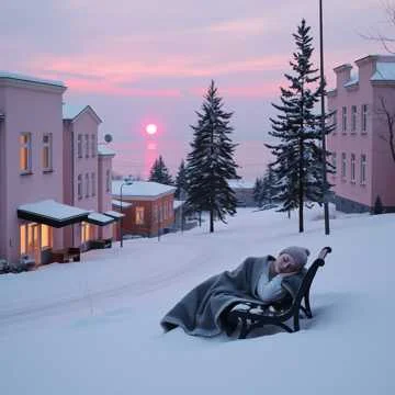 Белые, мятые снежные волны а а а а а а