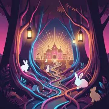 The road to rabbit town!