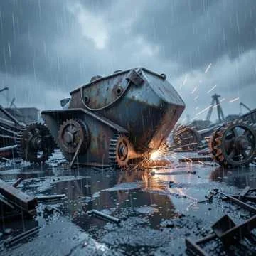 Ремрота прёт сквозь дым и мрак,