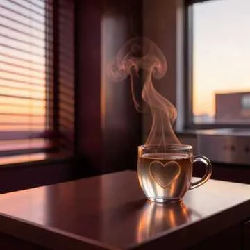 Sunrise creeping through the blinds