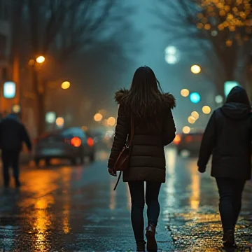 Я встретил её случайно — осень, мокрый двор,