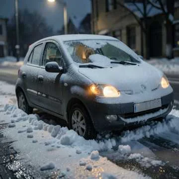 Спят машины под снегом…