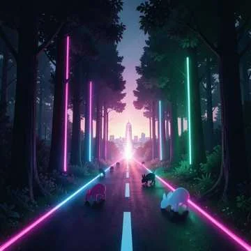The road to rabbit town
