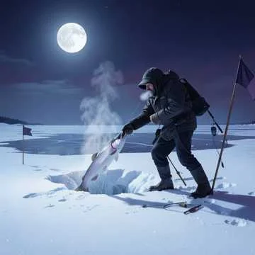 Табага, ночь, мороз кусает за нос,