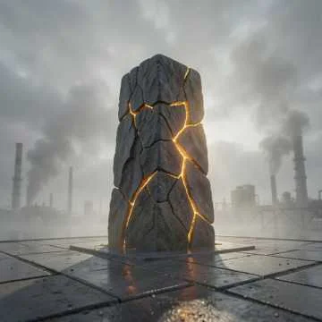 Здесь серый дым и тяжёлый металл.