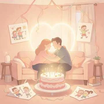 С днем рожденья, любимый, мой самый родной,Сегодня твой праздник, ты мой…