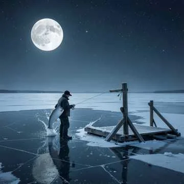 Табага, ночь, мороз кусает за нос,