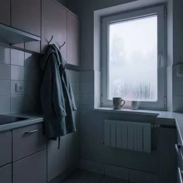 На кухне стынет чай.