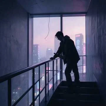 Она молча стояла одна. Взгляд тяжёлый, едва уловимый.