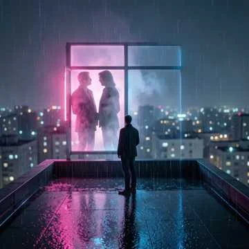 Опять ночь, и город курит в окна,