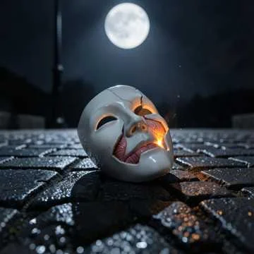 Ночь. Улица. Фонарь... разбит.