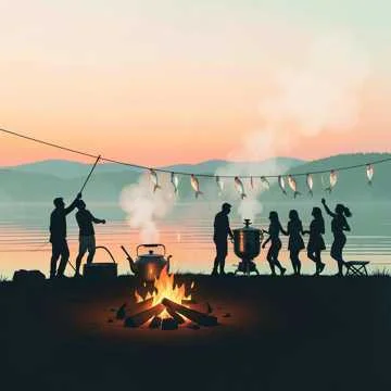 С ранья на берег