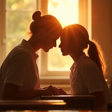 В шуме школьных, беспокойных дней,
