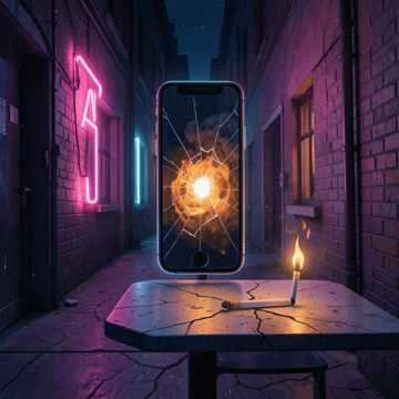 Разряженный айкос на столе,