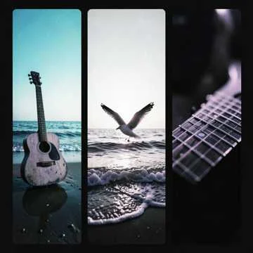 Солнце тонет в синем море