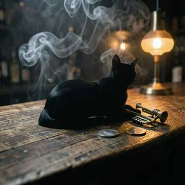 Черная кошка